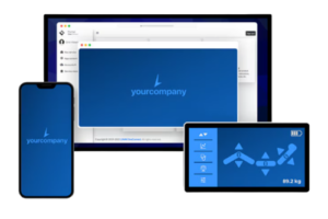 LINAK LCi with mobile, tablet and computer